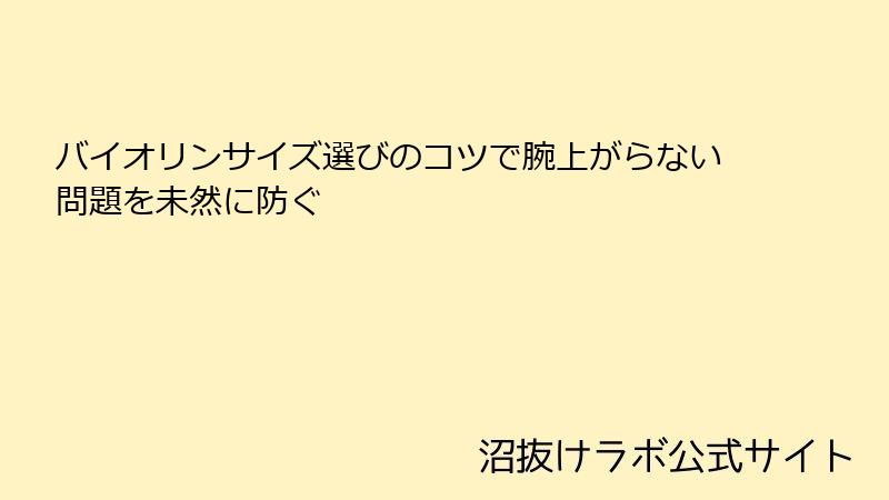バイオリンサイズ選びのコツで腕上がらない問題を未然に防ぐ